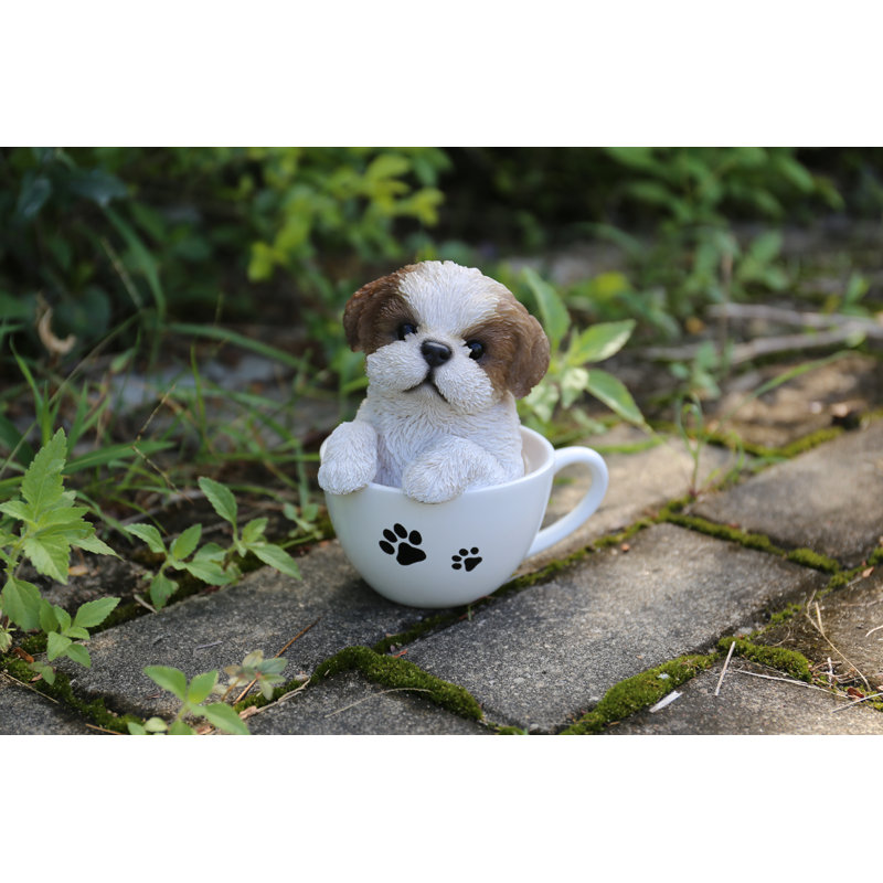 Shih tzu porcelain figurine hotsell
